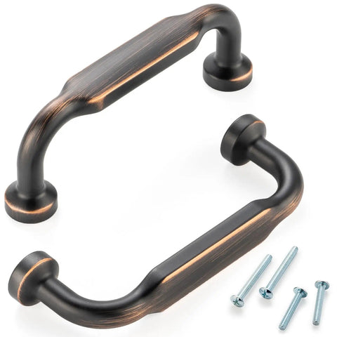 Give Your Cabinets A Serious Glow Up With These Heavy Duty 3 Inch Pulls In Smooth Oil Rubbed Bronze. Two handles with screws included.