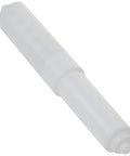 Spring Loaded Toilet Tissue Holder Rod White Fits Most Brackets Durable Plastic Easy Install Bathroom Accessory For Quick And Reliable Toilet Paper Storage