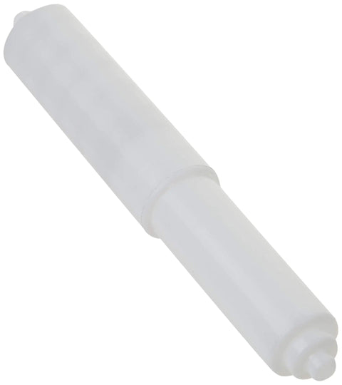 Spring Loaded Toilet Tissue Holder Rod White Fits Most Brackets Durable Plastic Easy Install Bathroom Accessory For Quick And Reliable Toilet Paper Storage