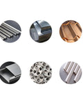 Various metal materials for use with 4-Piece Welding Magnets Set With 25Lb Hands-Free Hold Heavy-Duty Magnetic Holder.