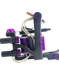 Shader Tattoo Machine Coil Kit 1.25 Inch 24 AWG 10 Wrap Copper Wire Non Bobbin 47uF 50V With 1018 Low Carbon Steel Frame US 8-32 Thread Built For Smooth Shading Durability And All Day Sessions, black and purple coil tattoo machine