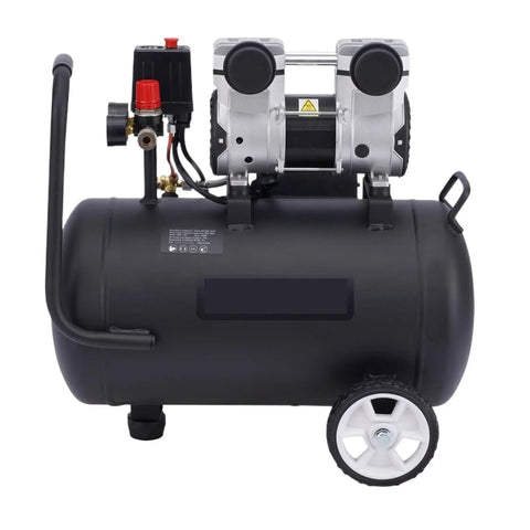Compact Portable Air Compressor 8 Gallon Oil Free Pump Delivers Reliable 90 PSI Output For Industrial Factory Use Quiet Operation Ensures Consistent Performance And Long Durability Great For Workshops And Professional Tasks