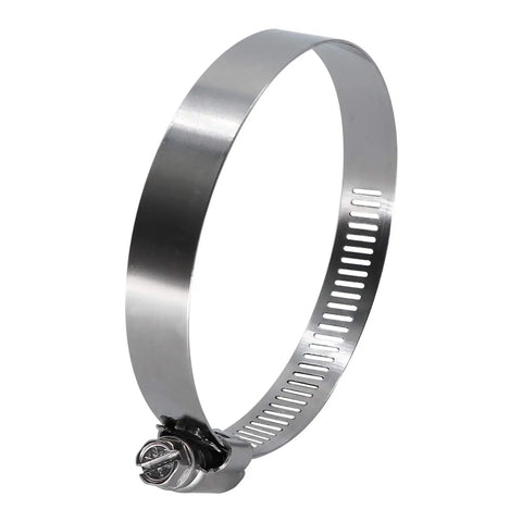 Beefy 4 Inch Worm Gear Hose Clamp Full Stainless Steel With Half Inch Band Width Fits 90mm To 114mm Hose Clamps SAE 64 Range