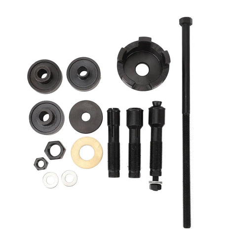 Sweet 14 Pieces Motorcycle Wheel Bearing Puller Tool Kit Set Heavy Duty Steel Extraction Gear To Remove And Install 0 75 1 And 25mm Bearings Fast With Storage Carry Bag For Garage Pro Or Biker Who Needs Quick Fixes Today On Their Machine. steel bearing puller parts and threaded rod set