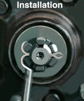 Installation of 12 Pack Marine Propeller Cotter Pins Stainless Steel 304 Durable Replacement For Suzuki Outboard Motors And Evinrude Johnson Yamaha Boats Replaces 09204-03001 91401-40025-00 5030087 on propeller nut.