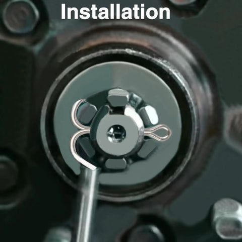 Installation of 12 Pack Marine Propeller Cotter Pins Stainless Steel 304 Durable Replacement For Suzuki Outboard Motors And Evinrude Johnson Yamaha Boats Replaces 09204-03001 91401-40025-00 5030087 on propeller nut.