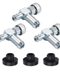 Pack Of 3 Fuel Tank Shut Off Valve And Rubber Grommet Replacement Kit for Kohler Toro Craftsman with valves and grommets visible