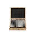 Dead Nuts Straight Jobsite Ready Pro Grade Alloy Steel Parallel Blocks Set 28 Pieces in wooden box showing gauge pads.