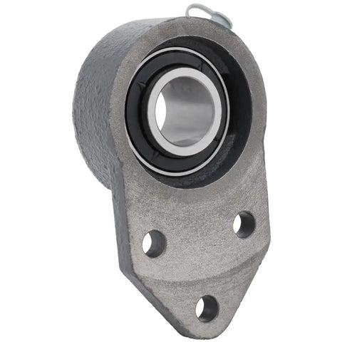 Two Pack Three Bolt Flange Mount Ball Bearing Unit With UC205 16 Insert Bearing Cast Iron Housing FB205 1 In Bore 5 16 In Bolt Set