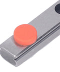 Miniature Linear Guide Rail With Bearing Steel Carriage Block 100mm Motion Guide For CNC Tools and 3D Printers, close-up view.