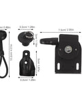 Upgrade Your Roller Shades With This Awesome Universal Bungee Kit That Brings Serious End Cap Control Featuring Super Durable Plastic And Metal Brackets To Keep Your Elastic Cords Snug While Securing Patio Sun Shades And Office Windows Effortlessly. black bungee kit, 7.7cm bracket, 10.2cm cord