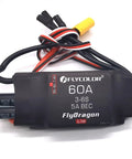 60A RC ESC For Drones And Planes 3S To 6S With Adjustable 5V 6V 7.4V BEC 5A XT60 Leads front view