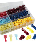 Solid 200 Pc Heat Shrink Wire Crimp Connectors Weather Pack Terminals With Insulated Speaker Box And Auto Wire Tap Kit For Heavy Duty Electrical Work That Is Totally Reliable, assorted terminals in organizer case