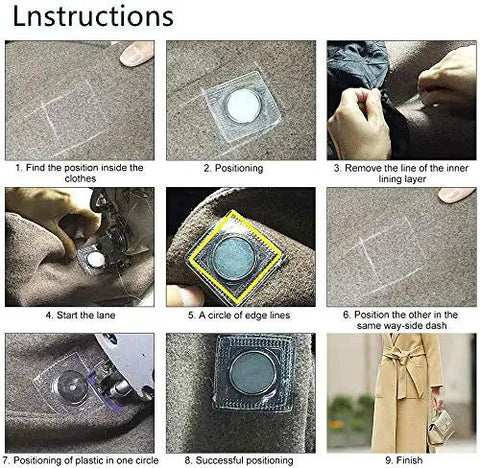 30 Pairs Hideaway Sew In Magnetic Snaps Top Tier Invisible Purse Closures No Sweat Installation Heavy Duty Magnet Fasteners step-by-step guide
