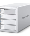 Turbocharged 4 Bay Raid Hard Drive Enclosure With Jms591 Chip And 20Gbps Usb 3.2 Gen2X2 Interface for desktop NAS storage.