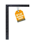 Built Tough 16 X 24 Inch Steel Framing Square Featuring Etched Rafter Tables And Sharp Measurement Lines For Skilled Carpenters.