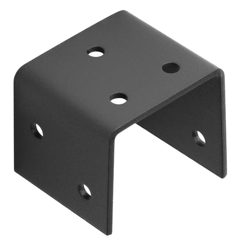 Heavy Duty Black Half Post Base For 2x2 And 2x4 Posts Joist Hanger Connector For Deck Railing Support Built To Last