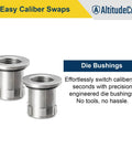 Quick Change Die Bushings Kit For Reloading With Press Bushings For Hornady Compatible Single Stage And Progressive Presses