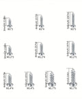 Miniature Socket Cap Screws Set 1200 Pieces, Self Tapping Crosshead Metal Screws For Precision Machinery Electronics Instruments And Home Appliances, Corrosion Resistant And Low Temperature Durable, Classification Kit sizes M1 to M1.7