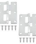 Silver Detachable Quick Release Hinges 3.03 x 2.64 Inch For Cabinets Doors Toolboxes Flight Cases And Drawers Two Pack