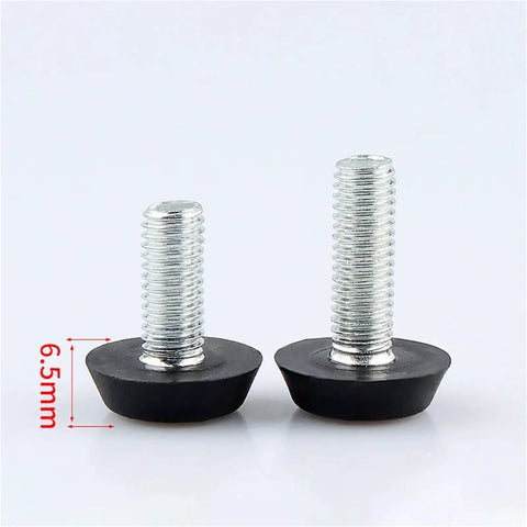 Heavy Duty Threaded Leveling Feet Set Screw In Adjustable Furniture Levelers For Chairs And Tables 4 Pieces M6 And M8 Thread Sizes