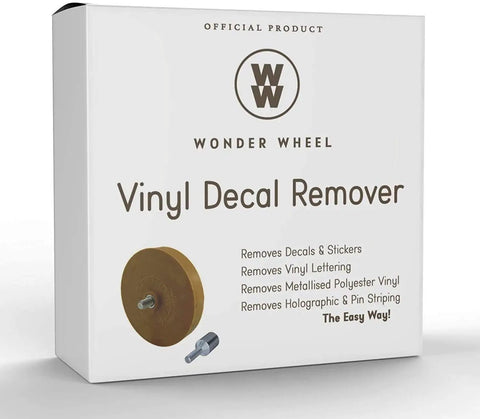 Box of Adhesive Sticker Remover Kit With Four Inch Rubber Wheel For Cars Removing Decals Vinyl Stickers No Fuss Safe On Paint