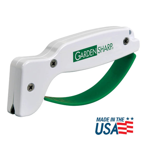 Garden Tool Sharpener With Diamond Honed Tungsten Carbide Blades Keeps Lawnmower Blades Razor Sharp In Just A Few Easy Strokes