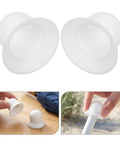 DoItTool Patio Umbrella End Cap Repair Kit 2 Pack, White Plastic Threaded Spiral Top Cap for Garden Market Beach Umbrellas. Durable Rain Resistant Replacement Pieces Easy Install To Fix Worn Out Poles and Save Money Instead Buying New.