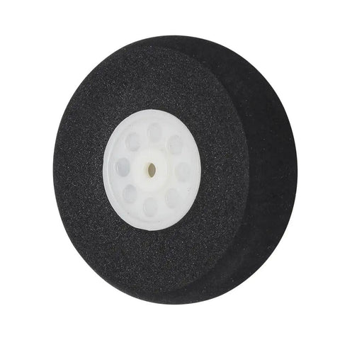 Aluminum Main Landing Gear Wheel Kit For RC Airplane Cessna 182 55mm Wheel, black foam wheel with white hub