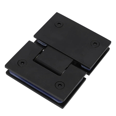 180 Degree Stainless Steel Glass Shower Door Hinge Heavy Duty For Five Sixteenths To One Half Inch Frameless Bathroom Doors With Auto Close Spring
