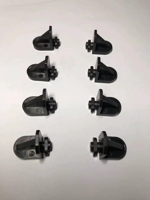 Twist In Shelf Pins 8 Pack Black Durable 5mm Shaft Angled 3D Printed Pegs For Adjustable Shelving