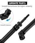 Upgraded CVD Rear Drive Shafts For Off Road RC Trucks showing smooth rotation, black steel construction, and premium performance.