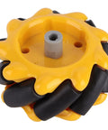 Omnidirectional Mecanum Wheel Set For TT Geared Motor Robots With ABS Core And High Grip Rubber Coating