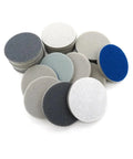 Grab These 40Pcs Flocking Sanding Sponge Discs With Hook And Loop Backing For polishing, featuring various colors and sizes.