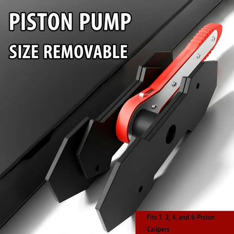 Brake Caliper Spreader Tool Kit With 360 Degree Swing Ratchet Piston Press Spreader Caliper Hooks And Two Steel Plates Red
