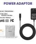 24V Electric Scooter Charger For Razor E100 E125 E150 E175 E200 E300 And More with inline power cord and specifications.