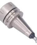 Hot Shop Ready CNC Lathe Collet Chuck Holder With Mega Precision And Super Tight Runout For High Speed 30k RPM Machining Jobs. Silver steel holder for CNC lathe machines.