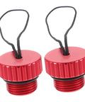 Two Pack Scuba Air Tank Valve Cover Protectors Lightweight Durable Valve Caps for scuba gear, red with straps