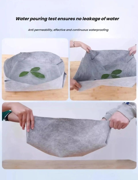 Water test demonstration of Heavy Duty Waterproof Roof Underlayment Roll With Breathable Polyethylene Fabric.