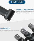Close-up of Heavy Duty Overhead Valve Spring Compressor C Clamp Service Kit metal construction and steel ball lock features.