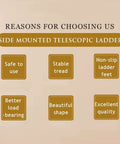 Smooth Operator Electric Attic Ladder Pull Down Staircase features reasons for side mounted telescopic ladder use.