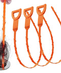 Flexible Drain Snake And Clog Remover 3 Pack yanks hair and gunk right out of kitchen sink bathtub shower pipe.