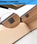 Solid Grip Furniture Bumper Pads 202 Piece Assorted Pack Premium Silicone on drawer edges protecting surfaces.