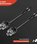 Inner tie rod end ES3488 for 13 Piece Front Upper Control Arm Sway Bar Link And Lower Ball Joint Kit For Chevy Silverado 1500 1999-2006 Tahoe 2000-2006 Avalanche 2002-2006 Suburban 2000-2006 GMC Sierra 1500 Yukon 2000-2006 4WD And AWD