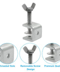 Stainless Steel C Clamp Tiger Clamp Set Two Pack 20mm Wide Jaws Great For Woodworking Welding And DIY Projects Heavy Duty Durable