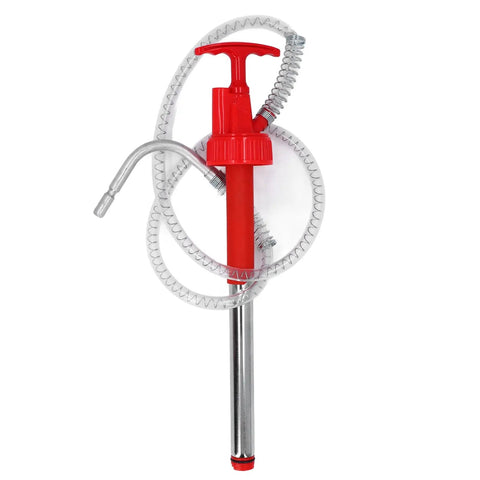Senecesli Portable Hand Fuel Pump For 20L Drums Leak Proof Manual Fluid Transfer Siphon For Engine Oil Gear Transmission Additives Durable Hose Tool