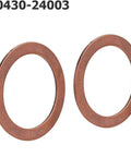 Copper washers from Toyota Differential Drain Plug Crush Washers And Gaskets Kit For Front And Rear Diff And Transfer Case Compatible With 4Runner Tacoma Tundra FJ Cruiser Land Cruiser