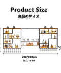 Rustic Industrial Led Wall Mounted Metal Wine Bar Dope Three Tier Bottle Storage Rack For Kitchen And Living Room Decor size diagram
