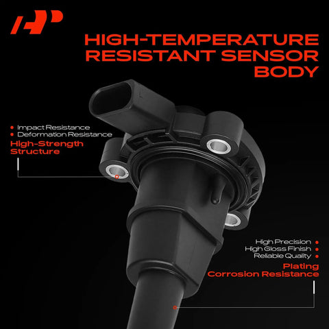 Engine Oil Level Sensor for Audi and Volkswagen Cars Fits A3 A5 A6 Q3 Q5 TTS Quattro Beetle Golf 2013 2019 Replacement Part With Easy Install And Long Lasting Sensor black plastic sensor body