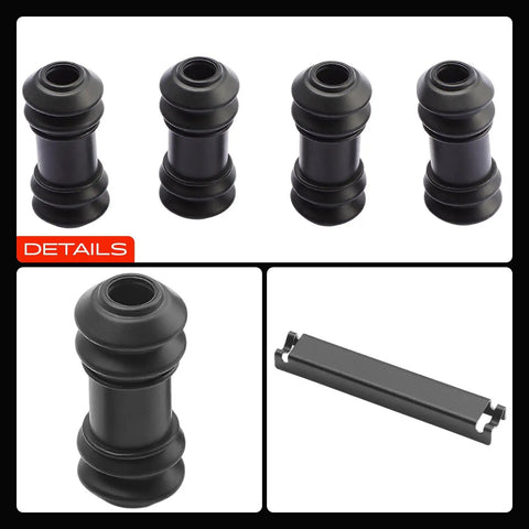 Premium Rear Disc Brake Hardware Kit For Jeep Wrangler TJ 2003-2006 Tough Upfit Parts To Keep Your Ride Shredding Safe And Smashing The Trails With Rock Solid Gear That Works Like A Charm